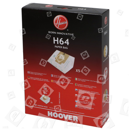 Bolsa De Alta Filtración De Aspiradora - H64 - Caja De 5 Hoover