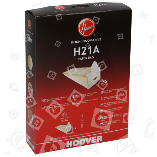 Hoover H21A Staubsaugerbeutel (5er Packung)