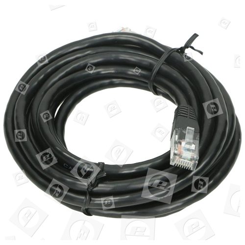 Cavo Di Collegamento Cat 6 RJ45 - Nero - 5 M.