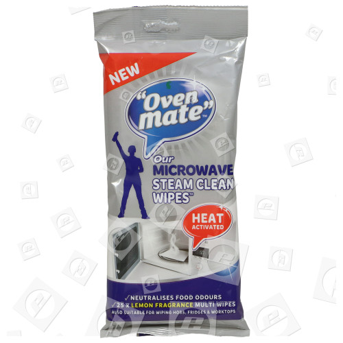 Lingettes Nettoyantes Pour Micro-ondes " Steam Clean Wipes " Oven Mate