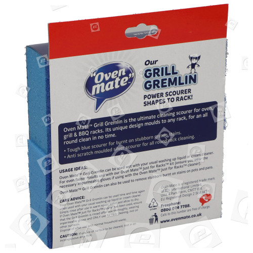 Estropajo De Grill "Gremlin Power" - Pack De 2 Oven Mate