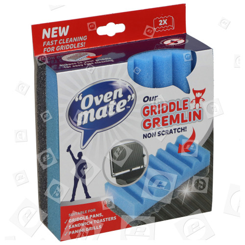 Estropajo Antirrayaduras De Parrillas "Griddle Gremlin" - Pack De 2 Oven Mate