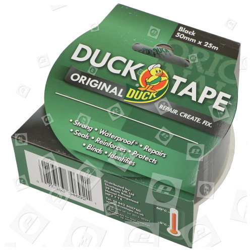 Cinta Americana Original - 25m. - Negro Duck Tape