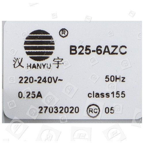 Bomba De Drenaje De Lavadora - Hanyu B25-6AZC Compatible Con Askoll Candy