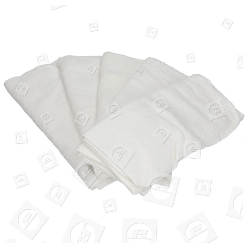 Lot de 5 lingettes extra large en coton pour Nettoyeur vapeur