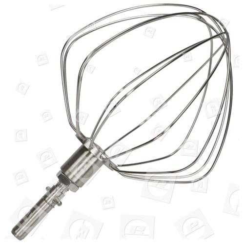 Chef 6 Wire Stainless Steel Balloon Whisk - New Circlip Shaft Kenwood