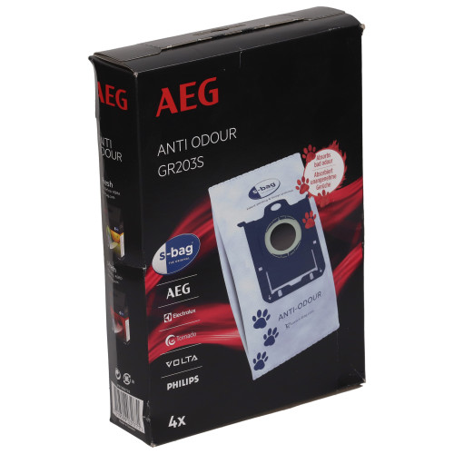 AEG Vacuum Cleaner GR203 S-bag® Anti-Odour Bag