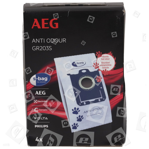 AEG GR203 S-bag® Anti-Geruchs-Staubbeutel - 4er Packung