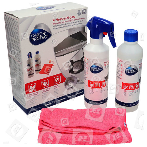 Kit De Polissage Et De Dégraissage Pour Acier Inoxydable Care+Protect