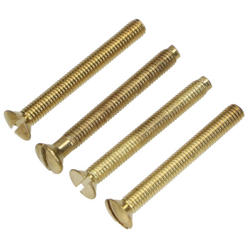 Wellco 38mm Messingbeschichtete Schrauben (4er Packung)