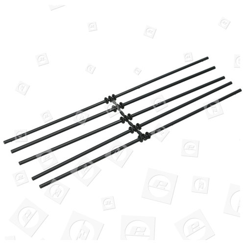 Lames De Broyage FLY024 Pour Aspirateur De Jardin - Lot De 5