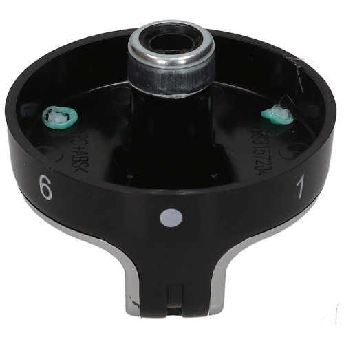 Perilla De Control De Quemador De Cocina - Negro / Cromado Stoves