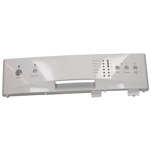 White Dishwasher Control Fascia Panel