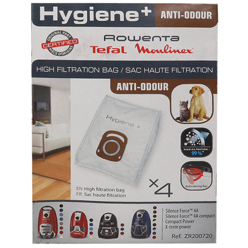 Tefal Box Of 4 Anti-odour Bag Hygiene +
