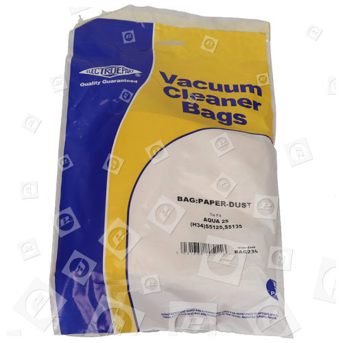 Electruepart BAG235 Hoover H34 Vacuum Dust Bags - Pack Of 5