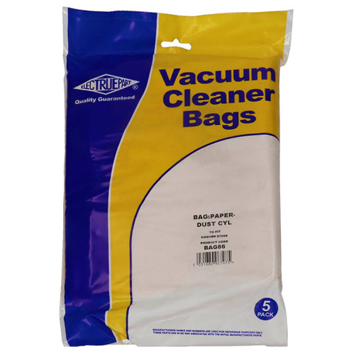 Electruepart BAG86 Hoover S7 Vacuum Dust Bags - Pack Of 5