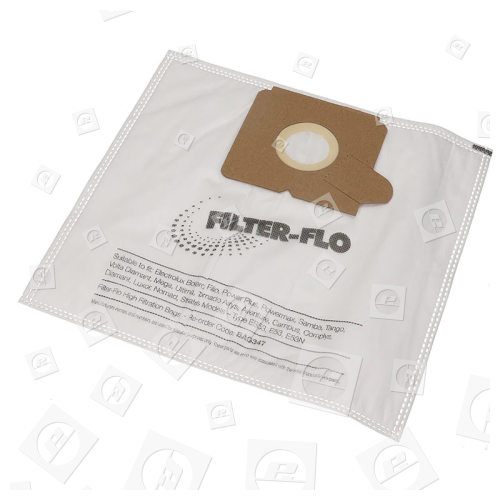 Alfa ES53 Filter-Flo Synthetische Staubsaugerbeutel (5er Packung) - BAG347