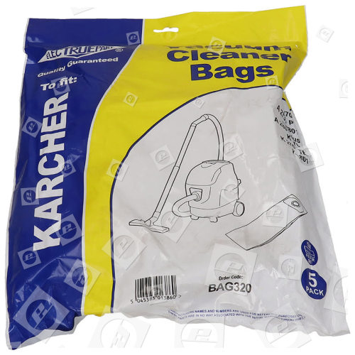 Bolsa De Aspiradora Compatible Con Karcher - (Pack De 5 Bolsas Y Microfiltro) - BAG320 A2701 TE Karcher