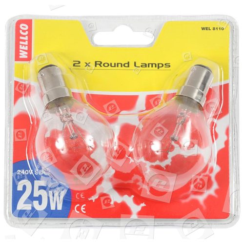 Ampoules Rondes 25W B15 (Paquet De 10) Wellco Bulk