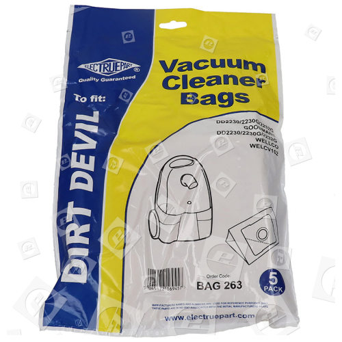 Chromex DV (35600765) Staubsaugerbeutel (5er-Packung) - BAG263