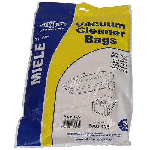 Sacs Aspirateur G Et H (Paquet De 5) - BAG125 - Pièce De Rechange Compatible De Haute Qualité