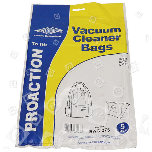 V Sacs Aspirateur (Paquet De 5) Asda