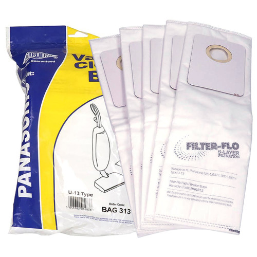 Panasonic Compatible U-13 Synthetic Vacuum Dust Bags - Pack Of 5