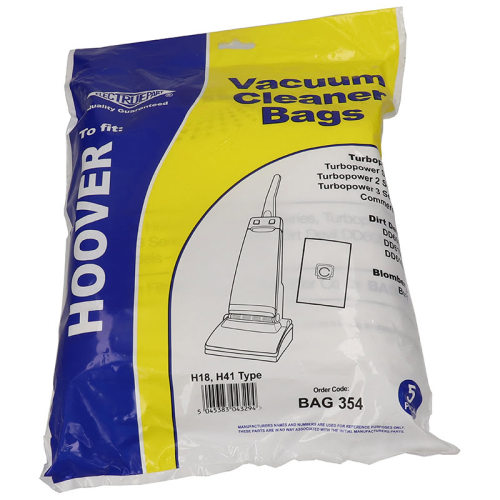 Electruepart BAG354 Hoover H18 H41 Synthetic Dust Bags - Pack Of 5