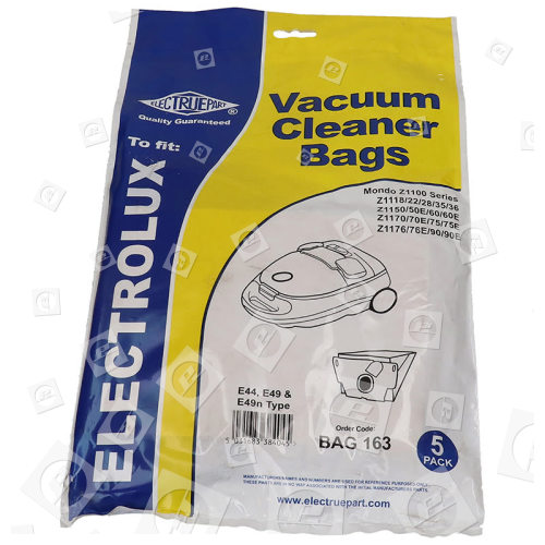 Sacs Aspirateur E44 (Paquet De 5) - BAG163