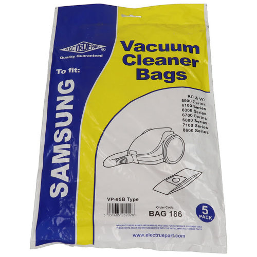 Electruepart BAG186 Samsung VP95B Vacuum Dust Bags - Pack Of 5