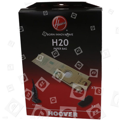 Hoover H20 Purepower Hochfiltrations-Staubsaugerbeutel (5er Pack) & Vormotorfilter