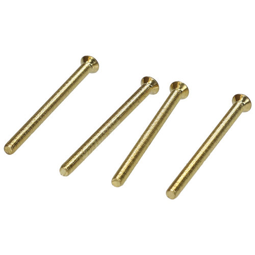 Wellco 50mm Messingbeschichtete Schrauben (4er Packung)