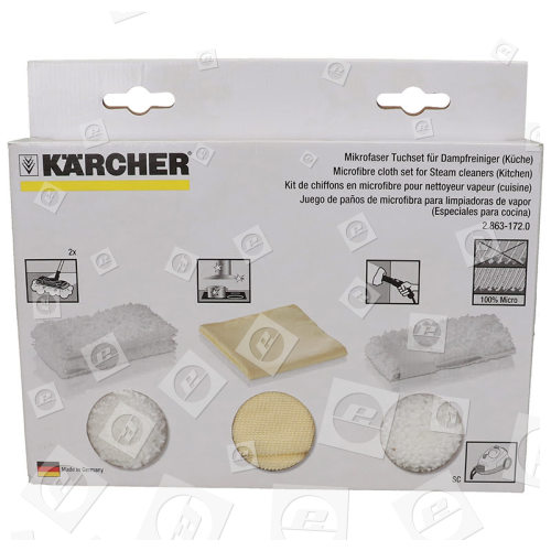 Set Di Panni Da Cucina In Microfibra Per Il Pulitore A Vapore Karcher