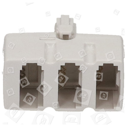 Telephone 3 Way Adaptor - White Wellco