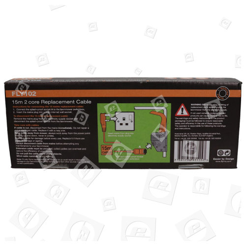 Flymo Flymo 15 Metre Power Cable With Plug