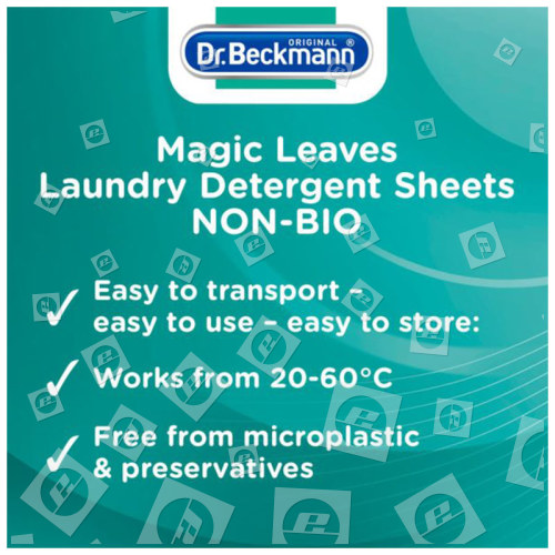Magic Leaves Non-Bio Laundry Detergent Sheets - 25 Sheets Dr.Beckmann