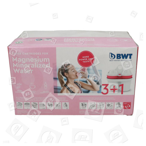 BWT Langlebige MG2+ Wasserfilterpatrone (4er Packung)