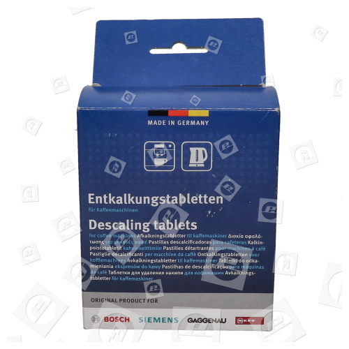 Pastilles De Détartrage Pour Machines À Café, Bouilloires Et Distributeurs D'eau Chaude (paquet Double) TWK8633GB/01 Bosch