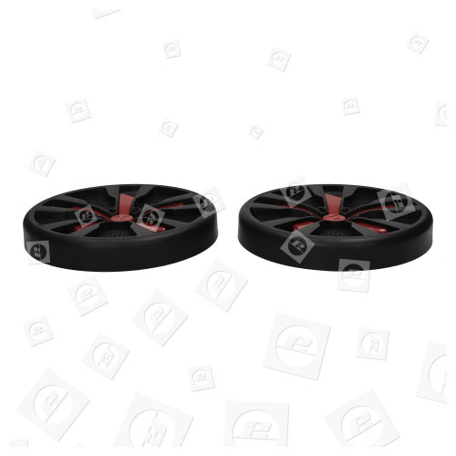 Bissell Carpet Cleaner Wheels With Axle & E-Ring - Red Berends