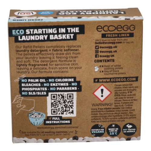 Ecoegg Ecoegg Washing Machine Fresh Linen Laundry Egg Refill Pellets - 50 Washes