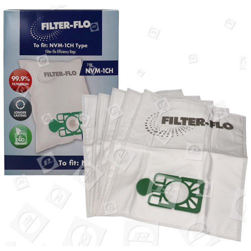 Bolsa Sintética De Polvo Filter-Flo De Aspiradora - NVM-1CH - Caja De 5 Filter-Flo