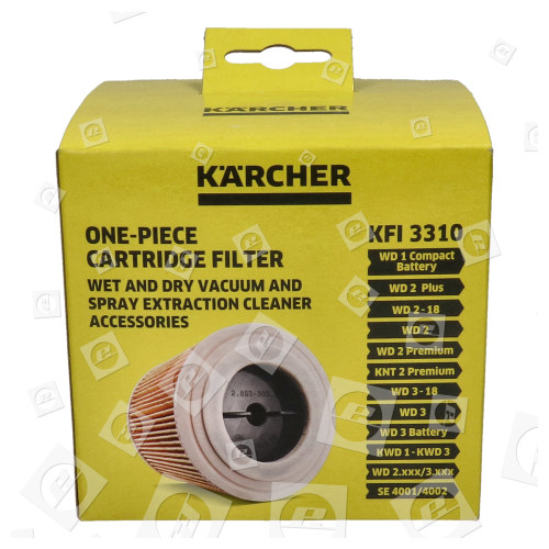 Filtre Cartouche Pour Aspirateurs Eau Et Poussière Kärcher