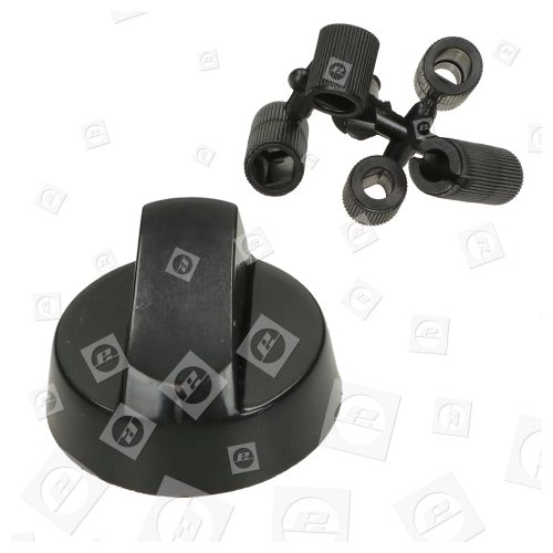 Multifit Cooker Control Knob, Black, 42mm