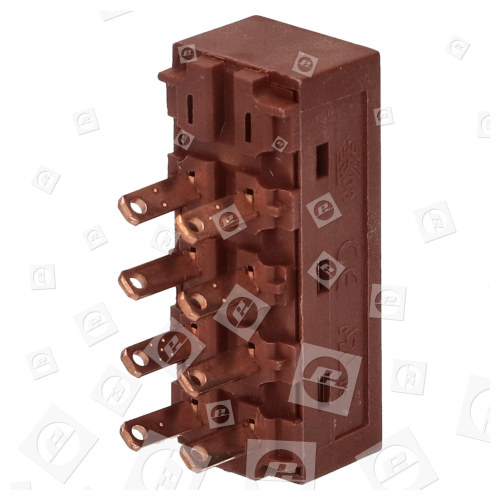 Interrupteur Curseur De Vitesse De Hotte Aspirante LF4 (LF41BW) 8 Plaquettes Smeg eSpares