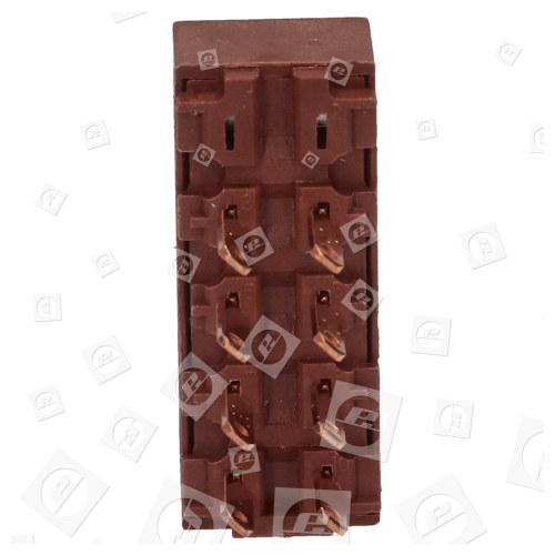 Interrupteur Curseur De Vitesse De Hotte Aspirante LF4 (LF41BW) 8 Plaquettes Smeg eSpares