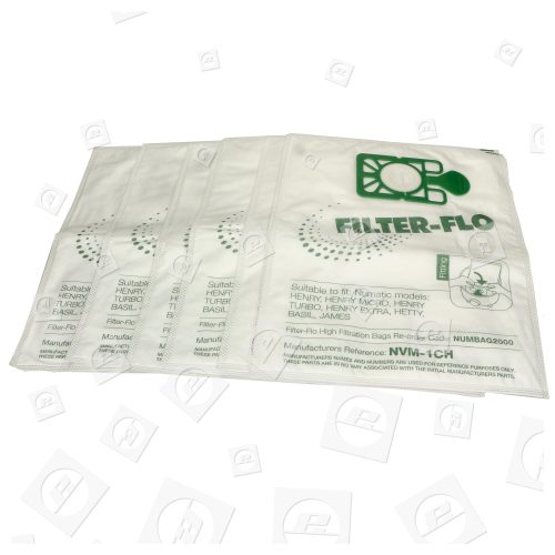 Compatible NVM-1CH Filter-Flo Synthetic Dust Bags (Pack Of 10)