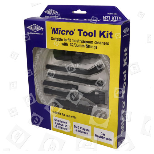 Parkside Vacuum Cleaner 8 Piece Micro Tool Kit - 32/35mm