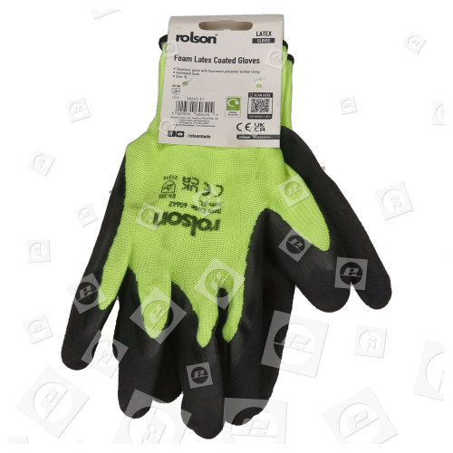 Rolson Foam Latex Coated Gloves - Large