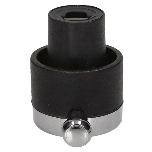 Bouton De Commande Du Thermostat De Four - Noir Et Argent&eacute; - Rangemaster
