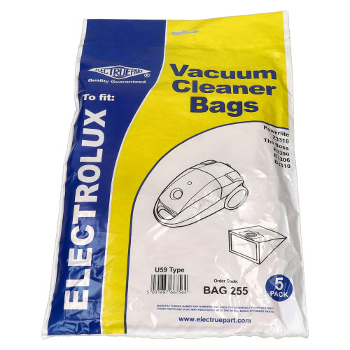 Electrolux Electruepart BAG255 Compatible U59 Vacuum Cleaner Dust Bags - Pack Of 5
